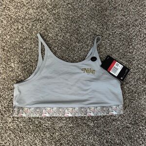 Girls Nike Gray Sports Bra